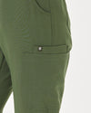 CLARISSA Skinny Leg Scrub Pants - Combat Khaki | SLTECH™