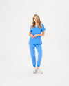 FLORENCE Three Chest Pocket Scrub Top - Ceil | SLTECH™