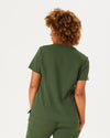 ELIZABETH Two Pocket Scrub Top - Combat Khaki | SLTECH™