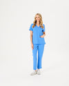 ELIZABETH Two Pocket Scrub Top - Ceil | SLTECH™
