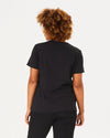 FLORENCE Three Chest Pocket Scrub Top - Black | SLTECH™