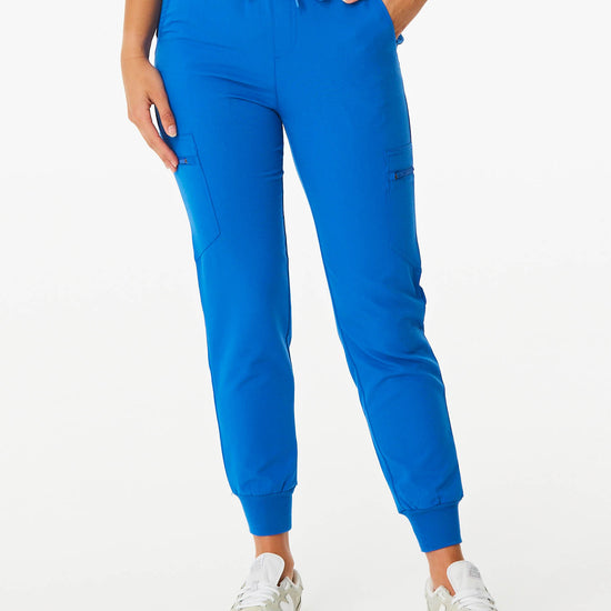 royal blue women's jogger scrub pants