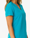 FLORENCE Three Chest Pocket Scrub Top (Original SLTECH™ fabric) - Teal - CLEARANCE