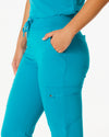LUCY Jogger Scrub Pants (Original SLTECH™ fabric) - Teal - CLEARANCE