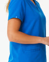 ELIZABETH Two Pocket Scrub Top - Royal Blue | SLTECH™