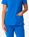 ELIZABETH Two Pocket Scrub Top - Royal Blue | SLTECH™