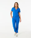 CLARISSA Skinny Leg Scrub Pants - Royal Blue | SLTECH™