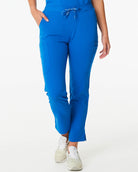 royal blue skinny leg women's scrub pants