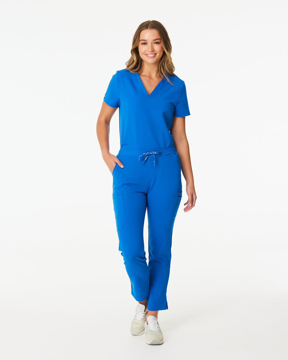 CLARISSA Royal Blue Skinny Leg Scrub Pants Scrub Lab Premium