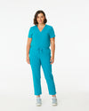 CLARISSA Skinny Leg Scrub Pants - Teal | SLTECH™ - CLEARANCE