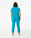 CLARISSA Skinny Leg Scrub Pants - Teal | SLTECH™ - CLEARANCE