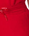 CLARISSA Skinny Leg Scrub Pants - Rouge Red | SLTECH™ - CLEARANCE