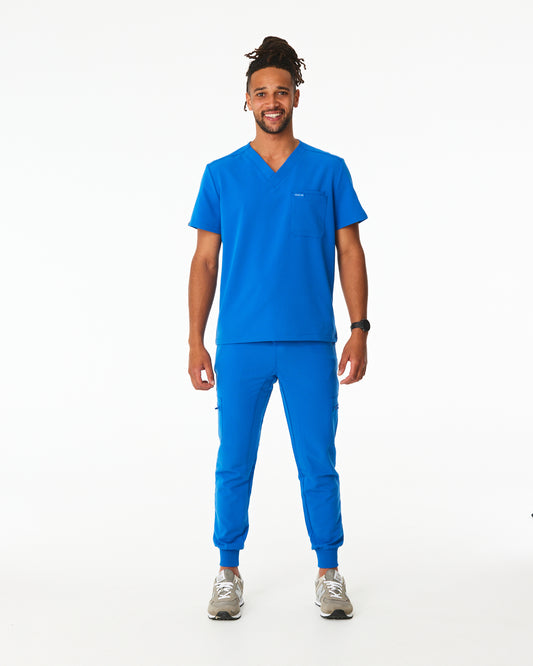 WEARY Three Chest Pocket Scrub Top - Royal Blue | SLTECH™