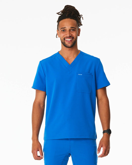 WEARY Three Chest Pocket Scrub Top - Royal Blue | SLTECH™