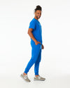 WEARY Three Chest Pocket Scrub Top - Royal Blue | SLTECH™