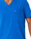 WEARY Three Chest Pocket Scrub Top - Royal Blue | SLTECH™