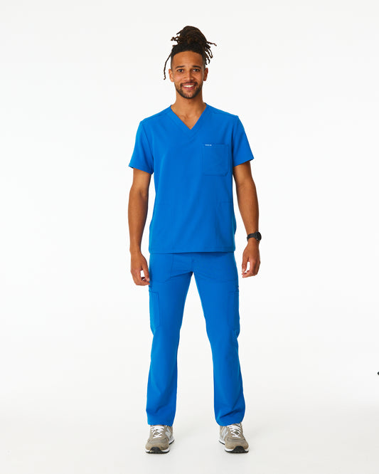 IAN Three Pocket Scrub Top - Royal Blue | SLTECH™
