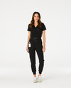LUCY High Waisted Jogger Scrub Pants - Black | SLTECH™