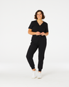 LUCY High Waisted Jogger Scrub Pants - Black | SLTECH™