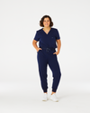 LUCY High Waisted Jogger Scrub Pants - Navy | SLTECH™