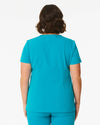 FLORENCE Three Chest Pocket Scrub Top (Original SLTECH™ fabric) - Teal - CLEARANCE