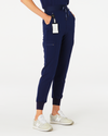 LUCY High Waisted Jogger Scrub Pants - Navy | SLTECH™
